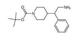 tert-butyl 4-(2-amino-1-phenylethyl)piperidine-1-carboxylate Structure