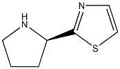 (R)-2-(pyrrolidin-2-yl)thiazole结构式