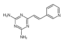2,4-diamino--6-<2-(3-pyridyl)ethenyl>-1,3,5-triazine结构式