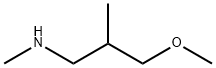 (3-methoxy-2-methylpropyl)(methyl)amine Structure