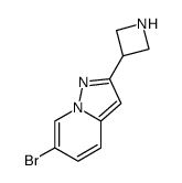 2-Azetidin-3-yl-6-bromo-pyrazolo[1,5-a]pyridine结构式
