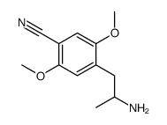 4-(2-aminopropyl)-2,5-dimethoxybenzonitrile结构式