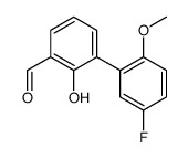 3-(5-fluoro-2-methoxyphenyl)-2-hydroxybenzaldehyde Structure