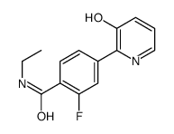 N-ethyl-2-fluoro-4-(3-hydroxypyridin-2-yl)benzamide结构式