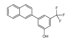 3-naphthalen-2-yl-5-(trifluoromethyl)phenol结构式