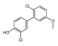 2-chloro-4-(2-chloro-5-methoxyphenyl)phenol结构式