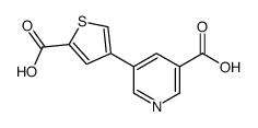 5-(5-carboxythiophen-3-yl)pyridine-3-carboxylic acid结构式