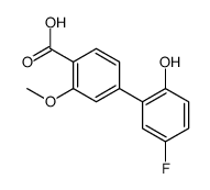 4-(5-fluoro-2-hydroxyphenyl)-2-methoxybenzoic acid结构式