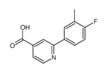 2-(4-fluoro-3-methylphenyl)pyridine-4-carboxylic acid结构式