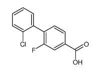 4-(2-chlorophenyl)-3-fluorobenzoic acid结构式