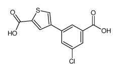 4-(3-carboxy-5-chlorophenyl)thiophene-2-carboxylic acid Structure