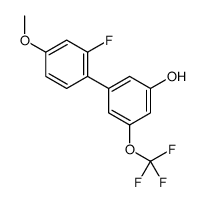 3-(2-fluoro-4-methoxyphenyl)-5-(trifluoromethoxy)phenol结构式