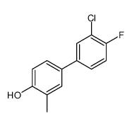 4-(3-chloro-4-fluorophenyl)-2-methylphenol结构式