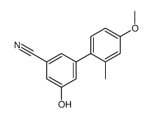 3-hydroxy-5-(4-methoxy-2-methylphenyl)benzonitrile结构式