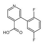 3-(2,5-difluorophenyl)pyridine-4-carboxylic acid Structure