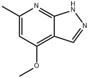 4-Methoxy-6-methyl-1H-pyrazolo[3,4-b]pyridine结构式