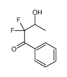 1-Butanone, 2,2-difluoro-3-hydroxy-1-phenyl-, (-)- (9CI)结构式