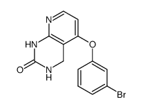 5-(3-Bromo-phenoxy)-3,4-dihydro-1H-pyrido[2,3-d]pyrimidin-2-one结构式