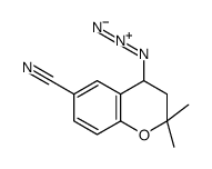 4-azido-2,2-dimethyl-3,4-dihydrochromene-6-carbonitrile结构式