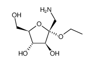 alpha-D-Fructofuranoside,ethyl1-amino-1-deoxy-(9CI) Structure