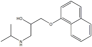()-1-(isopropylamino)-3-(naphthyloxy)propan-2-ol结构式