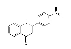 2-(4'-nitrophenyl)-2,3-dihydro-4(1H)-quinolinone结构式