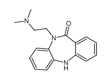 5-[2-(dimethylamino)ethyl]-11H-benzo[b][1,4]benzodiazepin-6-one结构式