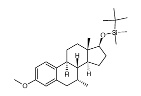 tert-butyl(((7R,8R,9S,13S,14S,17S)-3-methoxy-7,13-dimethyl-7,8,9,11,12,13,14,15,16,17-decahydro-6H-cyclopenta[a]phenanthren-17-yl)oxy)dimethylsilane结构式