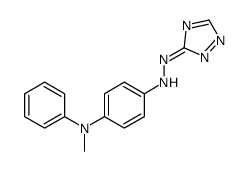 4-N-methyl-4-N-phenyl-1-N-(1,2,4-triazol-3-ylideneamino)benzene-1,4-diamine结构式