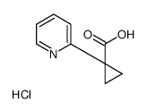 1-(PYRIDIN-2-YL)CYCLOPROPANECARBOXYLIC ACID HYDROCHLORIDE结构式