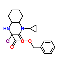 Benzyl {2-[(chloroacetyl)(cyclopropyl)amino]cyclohexyl}carbamate结构式