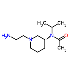 N-[(3R)-1-(2-Aminoethyl)-3-piperidinyl]-N-isopropylacetamide Structure