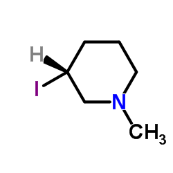 (3R)-3-Iodo-1-methylpiperidine结构式