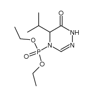 diethyl (5-isopropyl-6-oxo-5,6-dihydro-1,2,4-triazin-4(1H)-yl)phosphonate Structure