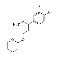 1-Amino-2-(3,4-dichlorophenyl)-4-(tetrahydropyran-2-yloxy)butane Structure