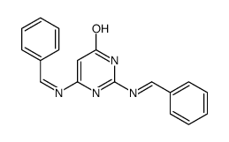 2,6-bis(benzylideneamino)-1H-pyrimidin-4-one结构式