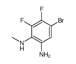 4-Bromo-5,6-difluoro-1-N-Methylbenzene-1,2-diamine Structure