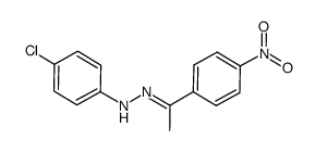 p-nitroacetophenone p-chlorophylhydrazone Structure