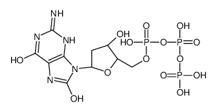 8-Oxo-2'-脱氧鸟苷5'-三磷酸酯结构式