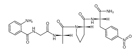 Abz-Gly-Ala-Pro-Phe(p-NO2)-NH2 Structure