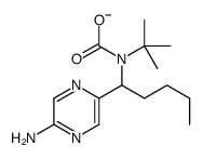 N-[1-(5-aminopyrazin-2-yl)pentyl]-N-tert-butylcarbamate Structure