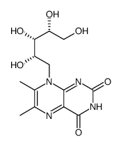 6,7-dimethyl-8-((2S,3S,4R)-2,3,4,5-tetrahydroxypentyl)-7,8-dihydropteridine-2,4(1H,3H)-dione结构式