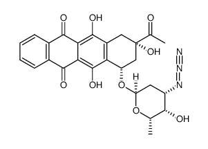 4-demethoxy-3'-N3-daunorubicin结构式