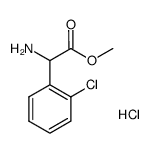 2-氨基-2-(2-氯苯基)乙酸甲酯盐酸盐结构式