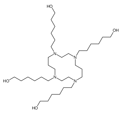 6-[4,8,11-tris(6-hydroxyhexyl)-1,4,8,11-tetrazacyclotetradec-1-yl]hexan-1-ol结构式