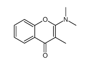 2-(dimethylamino)-3-methyl-4H-1-benzopyran-4-one结构式