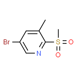 5-Bromo-3-methyl-2-(methylsulfonyl)pyridine Structure