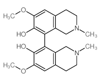 [8,8'-Biisoquinoline]-7,7'-diol,1,1',2,2',3,3',4,4'-octahydro-6,6'-dimethoxy-2,2'-dimethyl- Structure