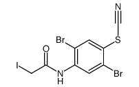 2,5-Dibromo-4-(2-iodoacetylamino)phenyl thiocyanate结构式