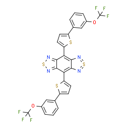 4,8-双[5-[3-(三氟甲氧基)苯基]-2-噻吩基]-2λ4δ2-苯并[1,2-c:4,5-c']双[1,2,5]噻二唑图片